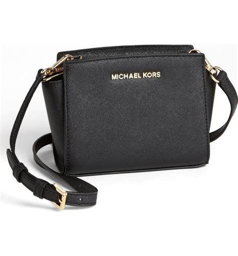 michael kors leather selma mini bag key fob charm|Michael Kors Selma Black Saffiano Leather Key Purse Charm .